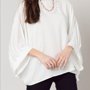 Caramela White Tonal Leopard Print Top